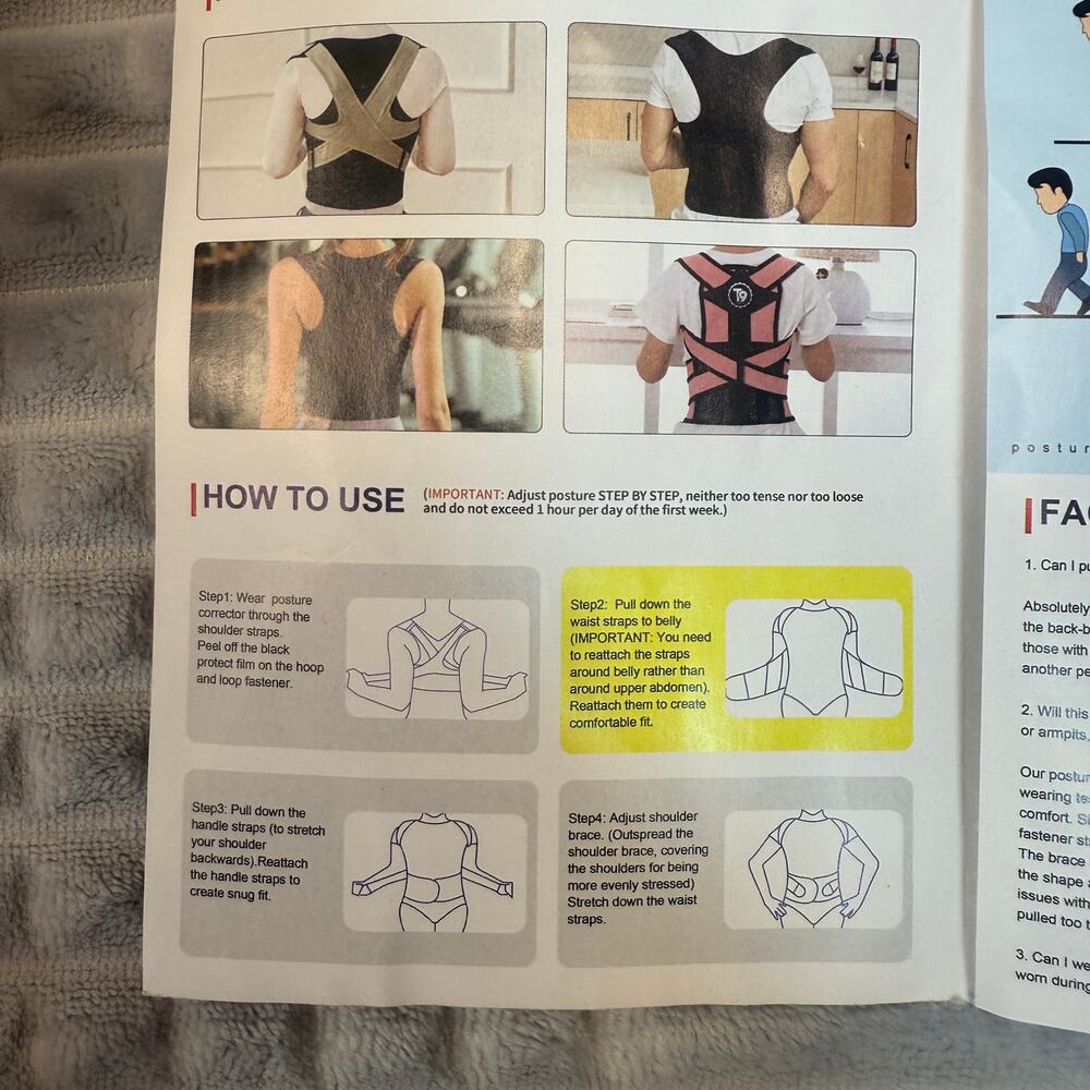 Posture Corrector Adjustable Back Straightener Ad… - image 8